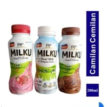 

MINUMAN MILKU RASA ( STROBERI, ORIGINAL, COKLAT )