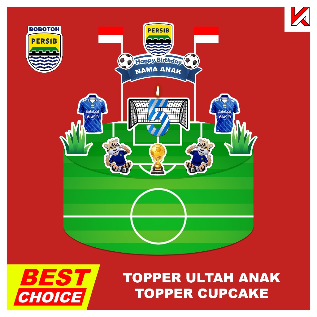 

TOPPER ULTAH ANAK DAN TOPPER CUPCAKE (PERSIB)