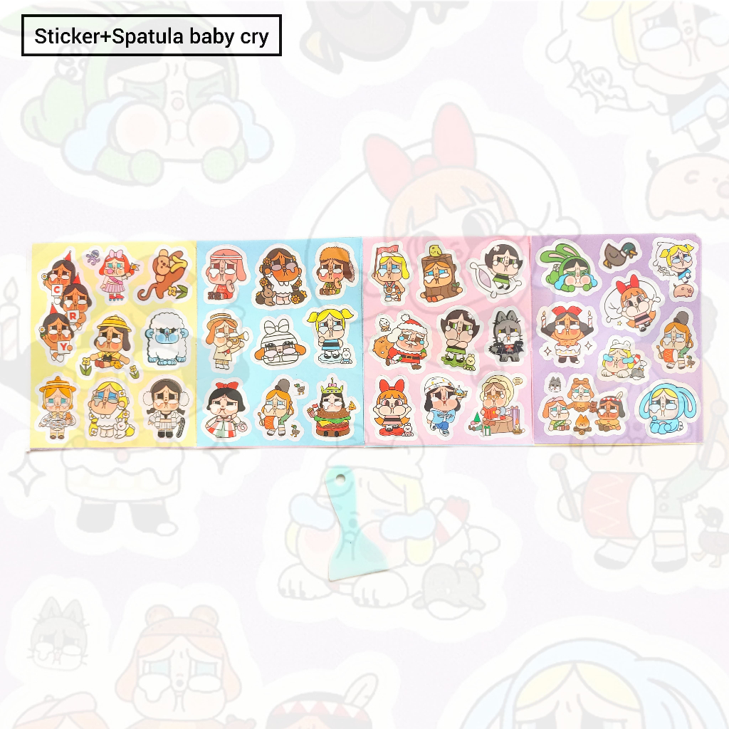 

Veiso_Sticker Papan Baby Cry/Sticker +Spatula Baby Cry