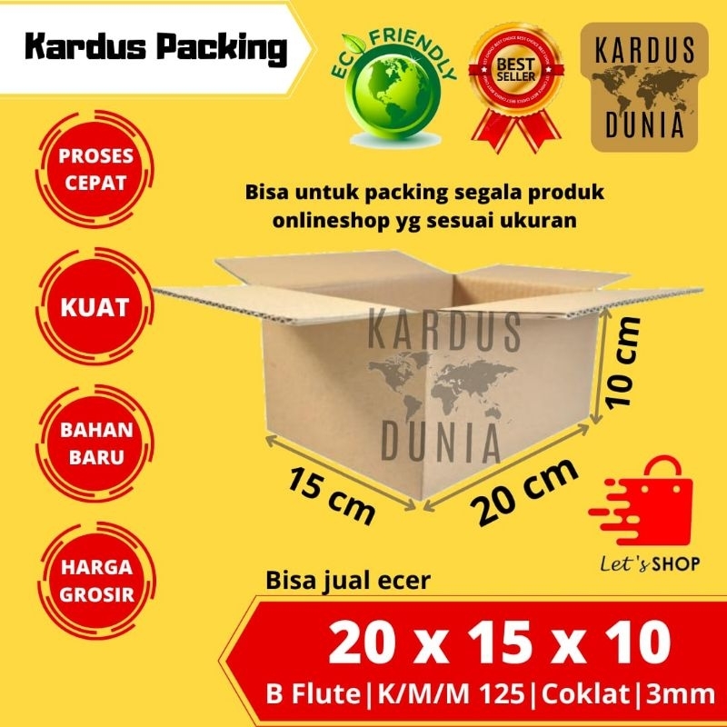 

kardus packing box UK 20x15x10cm