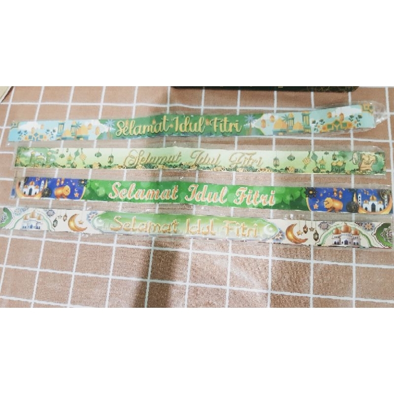 

Pita Selempang Idul Fitri Pita Parsel Lebaran Paper Belt Idul Fitri