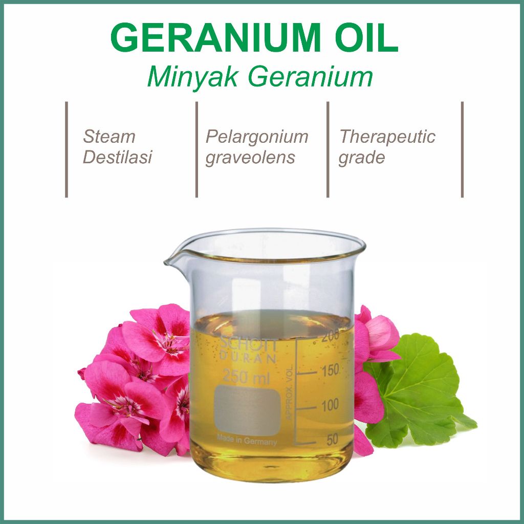 Minyak Atsiri Geranium / Geranium Oil Essensial Aromatherapy Grade 10-100ml