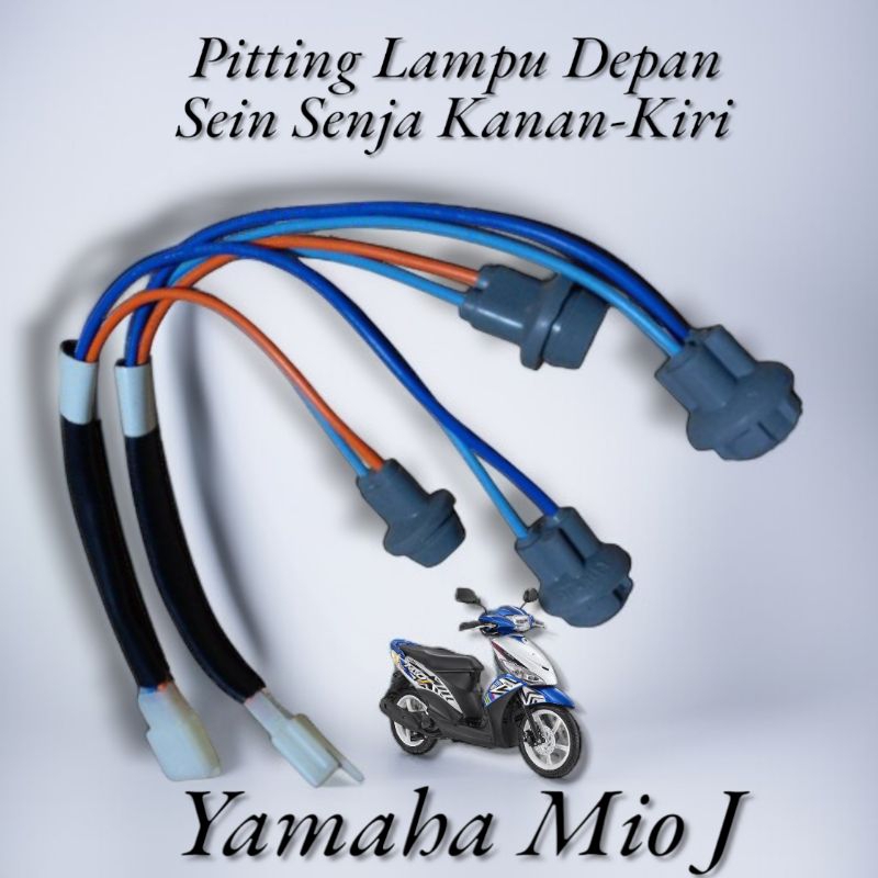 Kabel Fitting Pitting Lampu Sein Sen Senja Depan Yamaha Mio J Set Kabel Pitting Lampu Depan Sein Sen