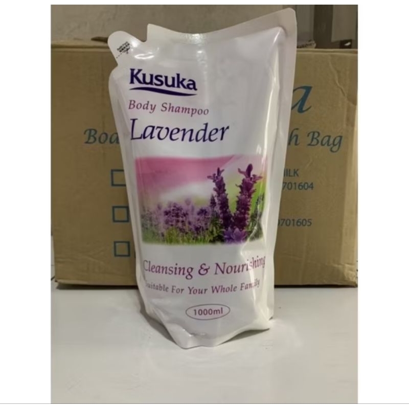 Kusuka sabun mandi Cair Kusuka 1000ml Lavender