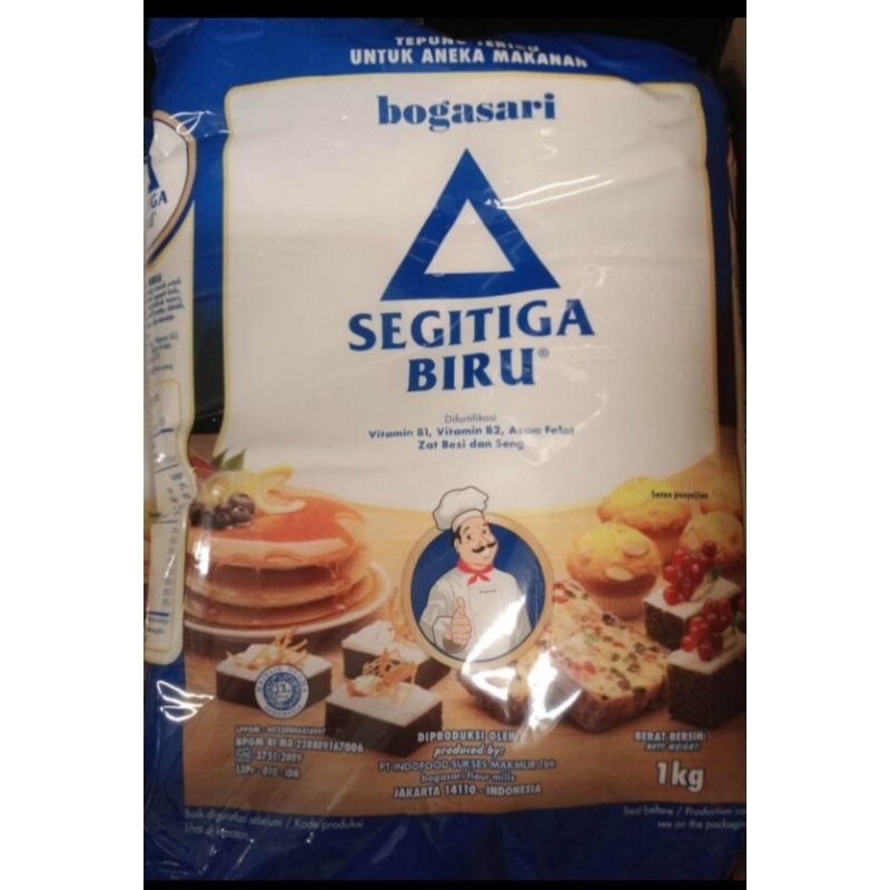 

Segitiga Biru Tepung Terigu Bogasari 1Kg