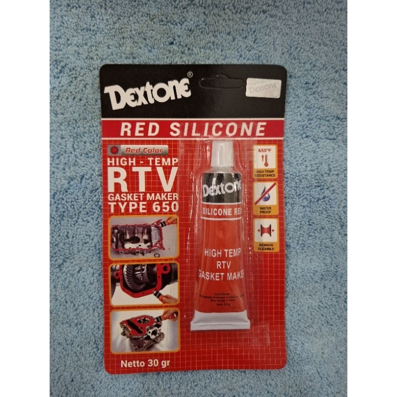 

LEM Dextone red silicone 30gr lem gasket merah / silicon red