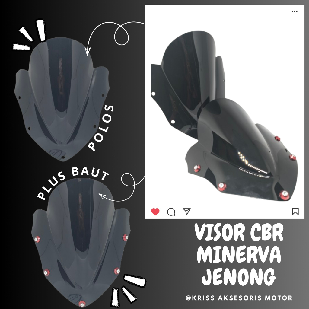 VISOR CBR 150 OLD THAILAND VISOR WINDSHIELD CBR150R MODEL JENONG