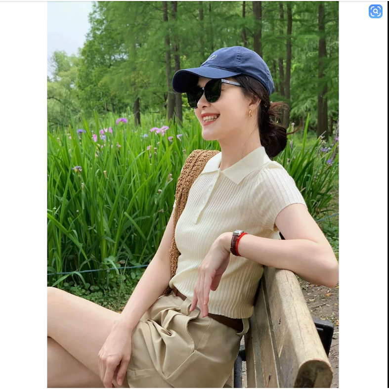 Knit Polo 22621 / Baju Rajut Wanita / Polo Rajut Wanita