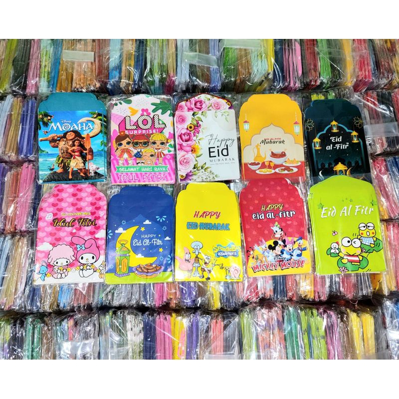 

amplop lebaran 2025 karakter unik isi 8pcs