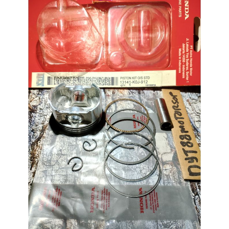 PISTON KIT HONDA GENIO BEAT DELUX 2020 BEAT STREET 2020 SCOOPY 2020 KODE KOJ