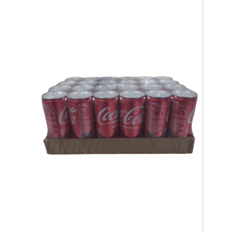 

coca cola kaleng 250ml 1 pack isi 24 pcs