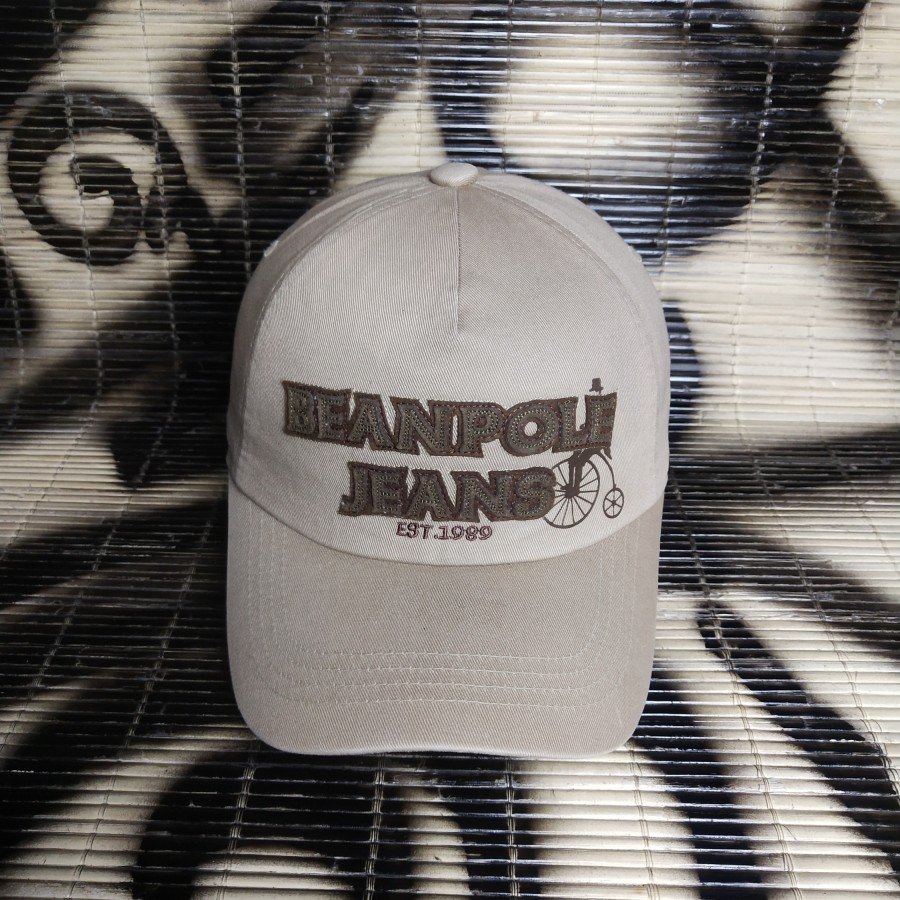 topi beanpole jeans setelan kulit