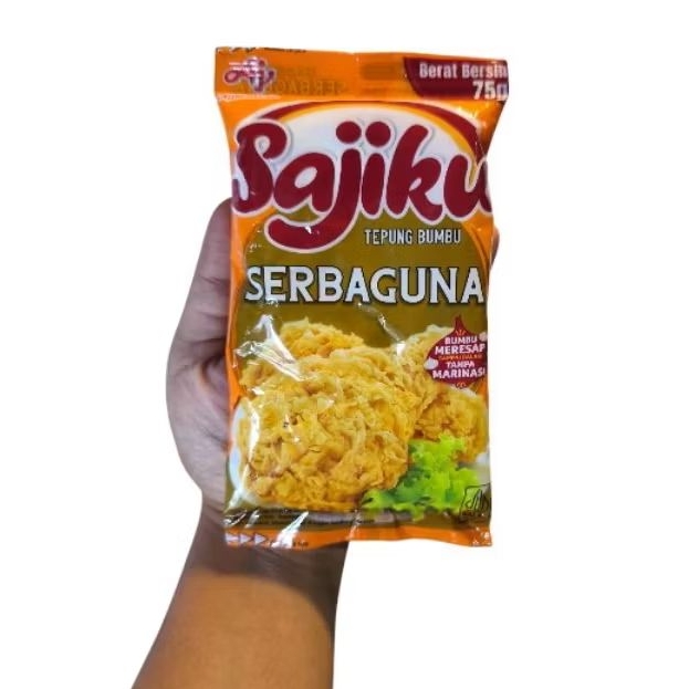 

Tepung Sajiku Serbaguna Tepung Bumbu 75gr 1 Renteng