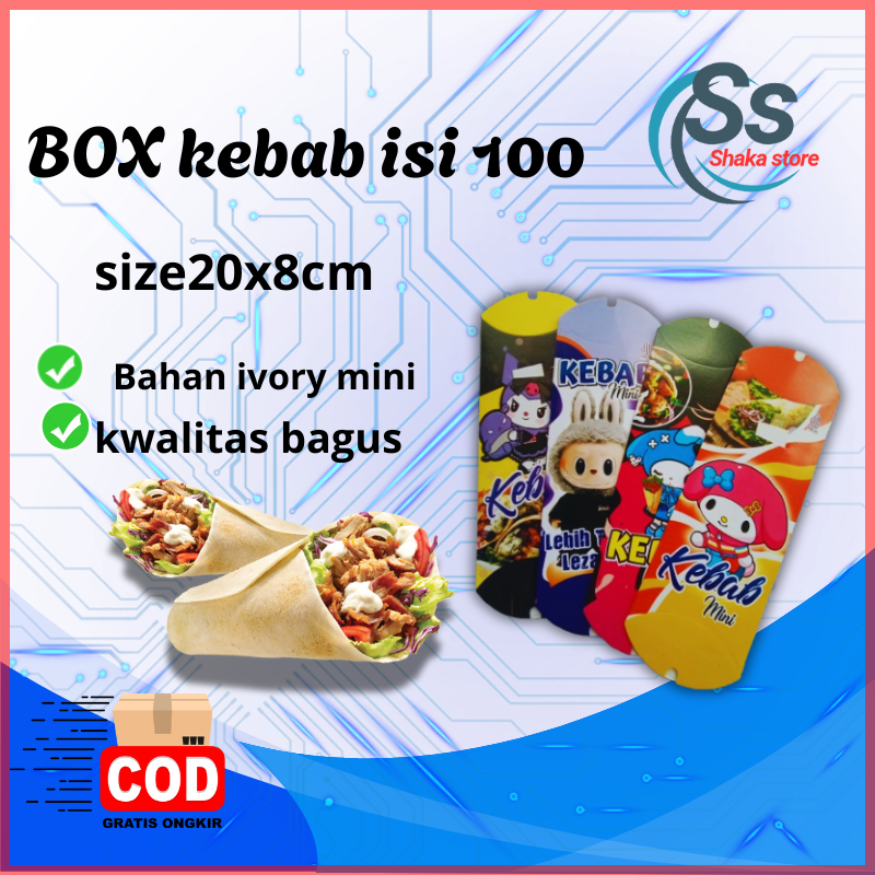 

Bungkus Kebab Isi 100 Lembar Kertas Pembungkus Kebab Ivory Mini 20x8 cm Food Grade Kemasan Kebab Bahan ivory Bungkus Kebab Kertas Kebab Food Grade Ukuran 20x8Packaging Kebab Ivory Mini Food Grade Ukuran 20x8 cm
