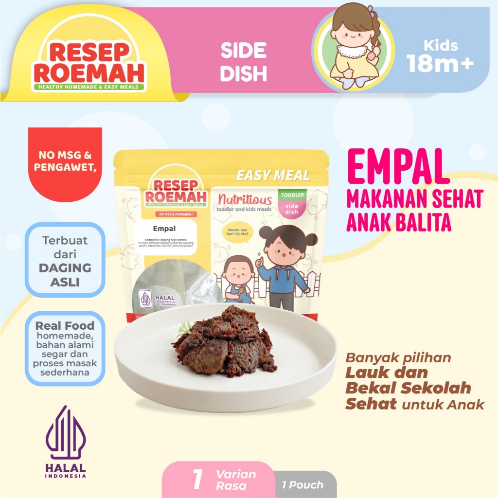

Resep Roemah Empal / Makanan Sehat Anak Balita / Kids Healthy Homemade Frozen Food / No MSG