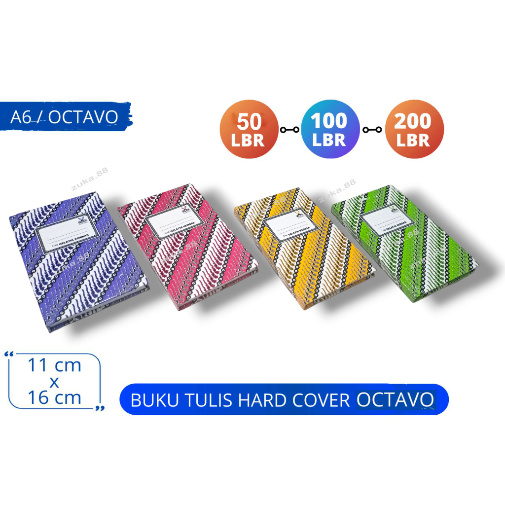

Buku Batik Oktavo A6 Gelatik Kembar Isi 50 / 100 / 200 Lembar