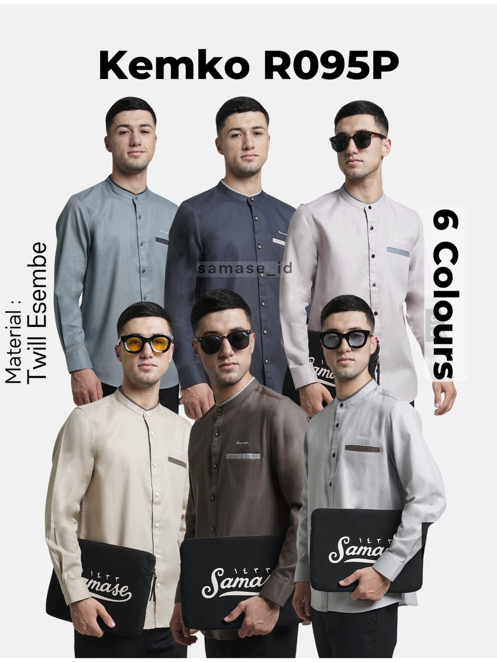 SAMASE Kemko R095P Baju Koko Dewasa Lengan Panjang