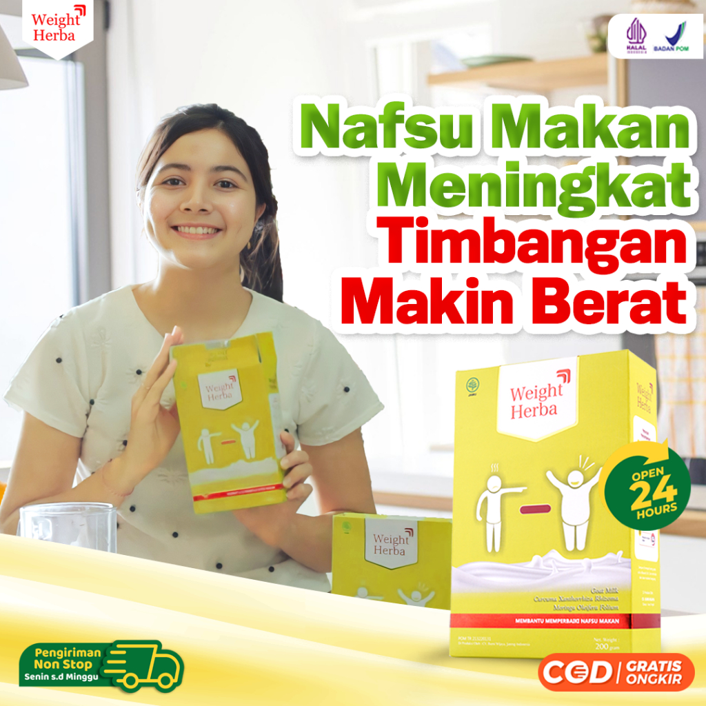 

SUSU KAMBING DAUN KELOR TEMULAWAK WEIGHT HERBA weight gain susu nafsu makan penambah berat badan superfood ibu menyusui