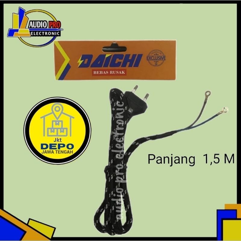 CABLE KABEL SETRIKA MIYAKO ORIGINAL HITAM BELANG