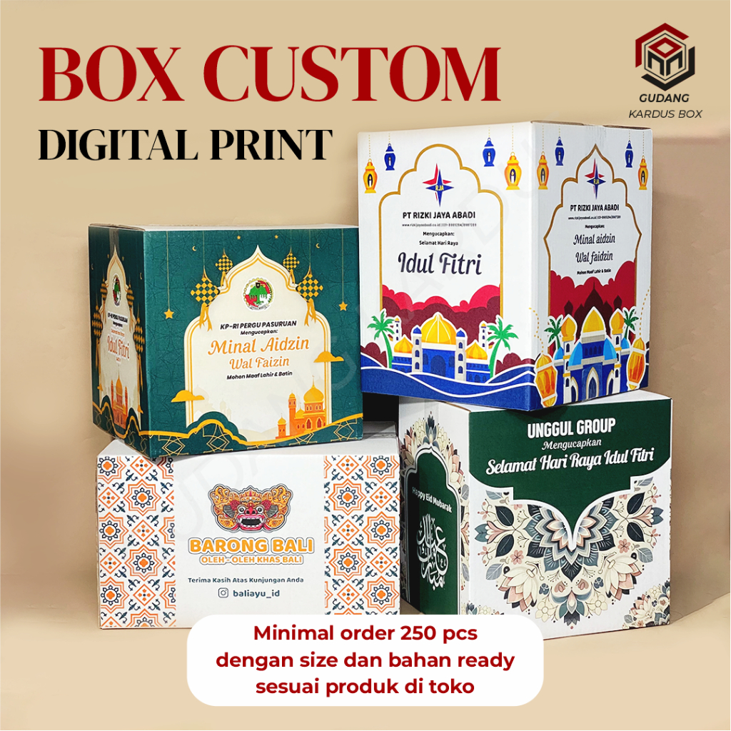

CUSTOM KARDUS BOX - BISA CUSTOM MODEL, UKURAN, DAN CETAK DESIGN