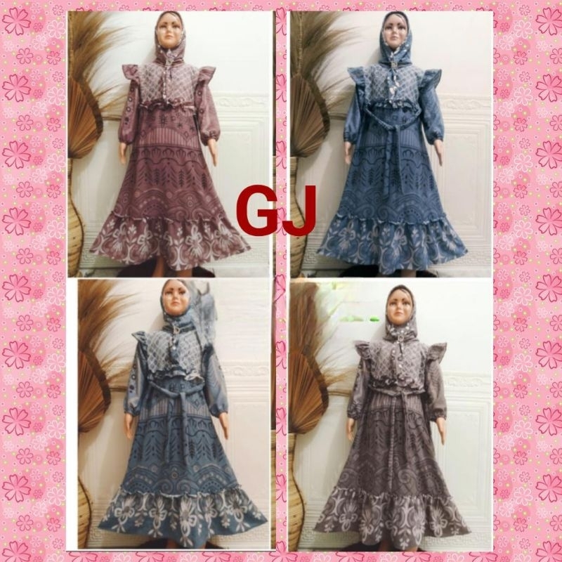 GAMIS CRINKLE ANAK PEREMPUAN