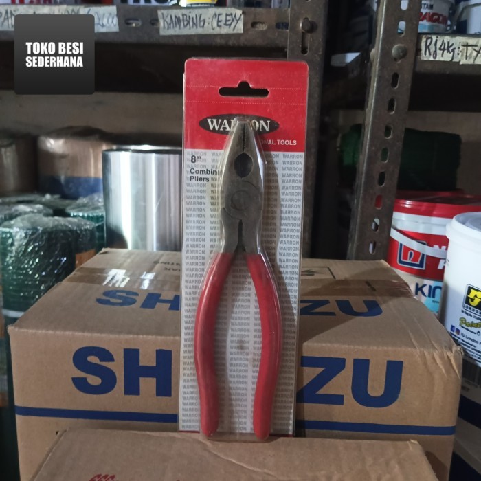 Tang Kombinasi / Combination Pliers WARRON (8 Inci)