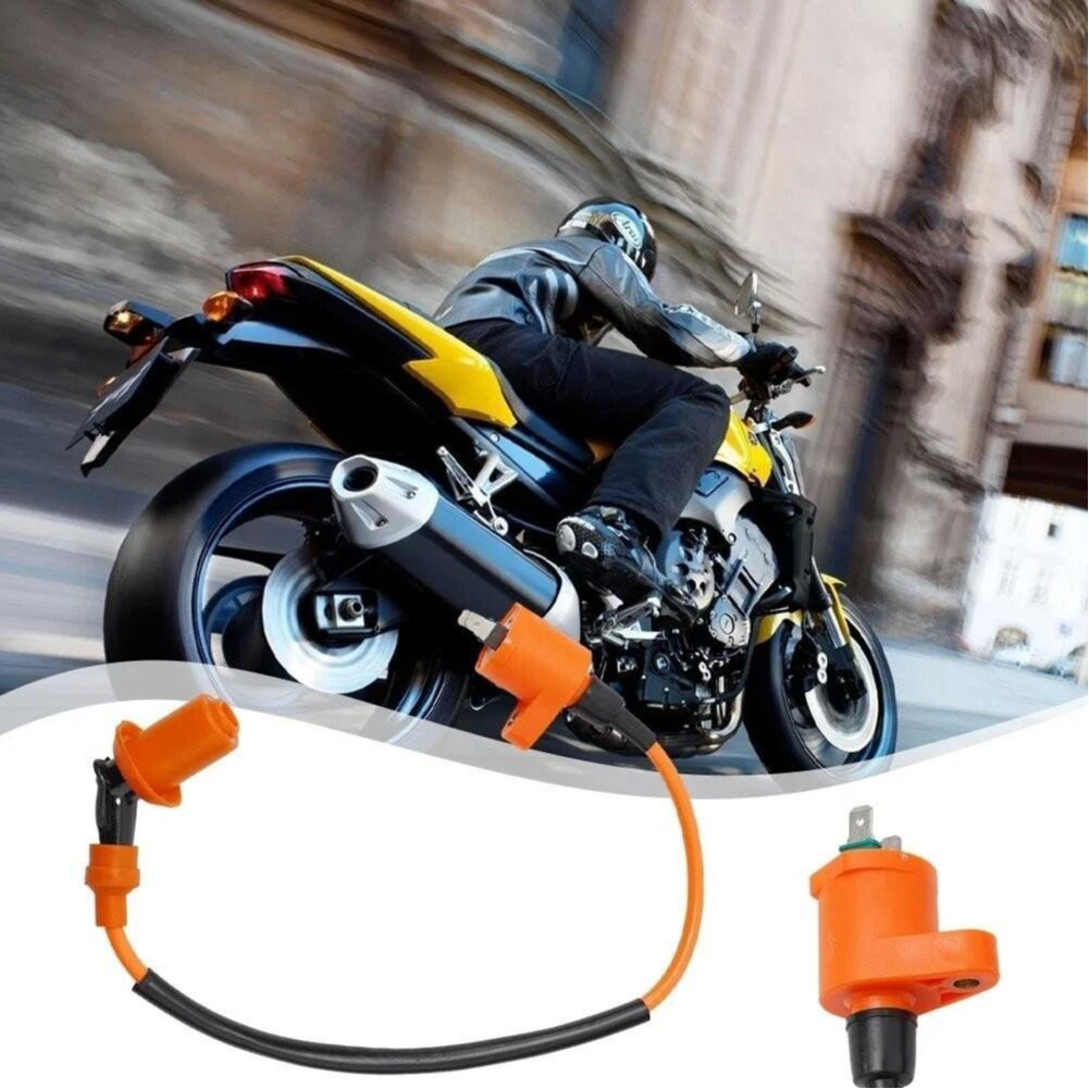 Paket Aksesoris Listrik Motor Modifikasi Koil Pengapian Tegangan Tinggi dengan Tutup Silikon GY6125,