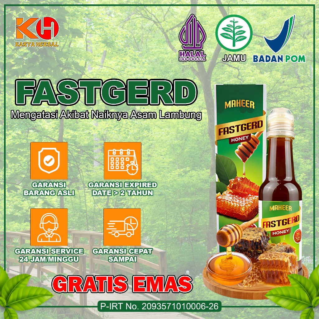 FAST GERD Madu Kesehatan Untuk Lambung dan Tipes Original