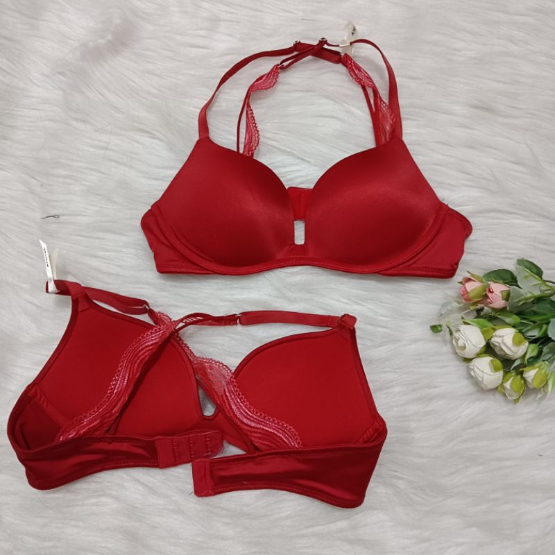 Wacoal bra tanpa kawat busa tebal cut lebel