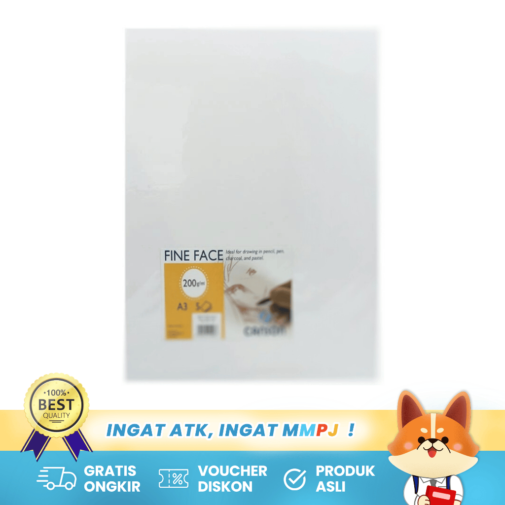 

Canson Fine Face Kertas Menggambar Sketsa Premium - A3 200 Gsm 5 Sheets C02