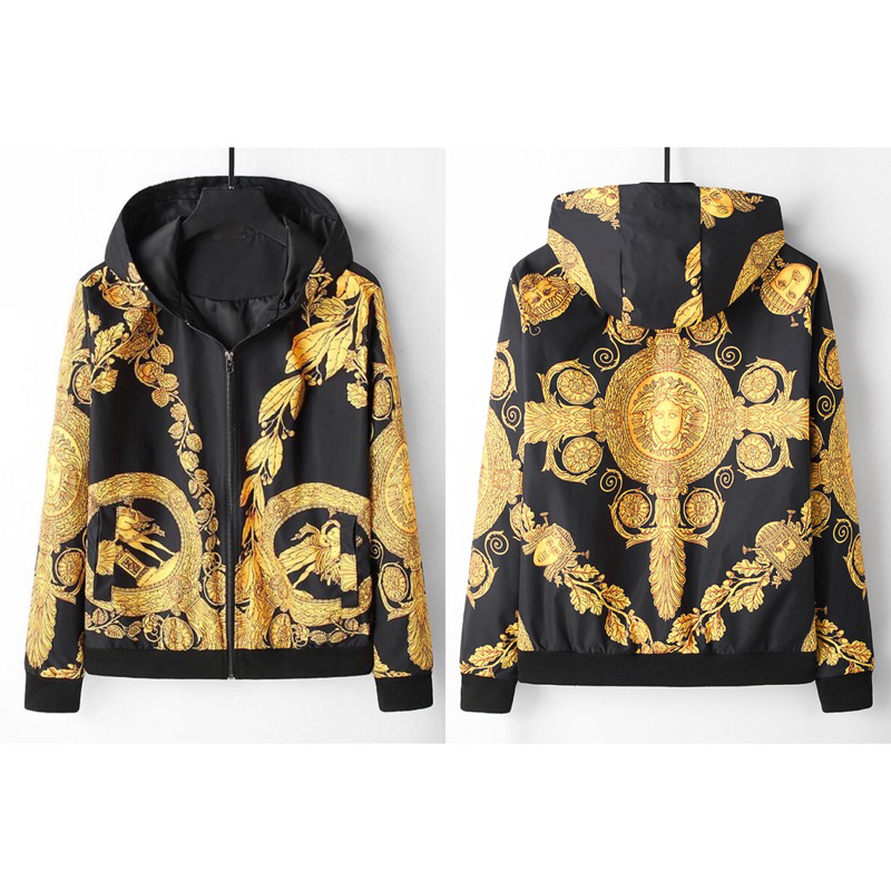 " V " Jaket Pria Import #5823 Kualitas Premium Jaket Cowok Korea Style