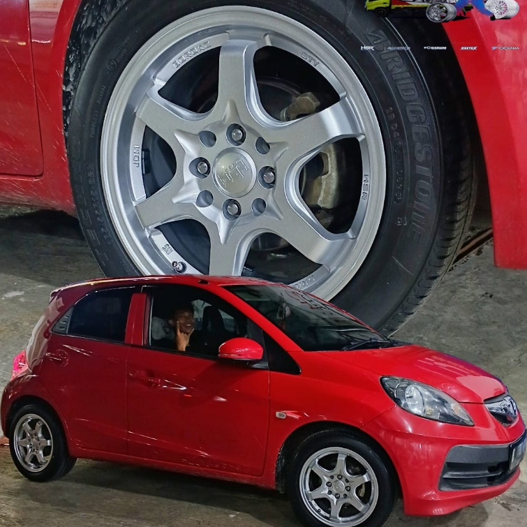 Velg Pelg Mobil Honda Brio Ring 15 Paket Ganteng Velg Dan Ban HSR Sty