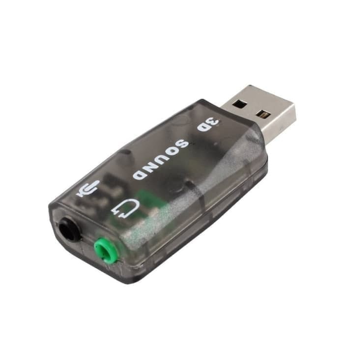 Usb Sound 3D pengganti PCI Sound Card Usb Virtual 5.1 Audio Controller