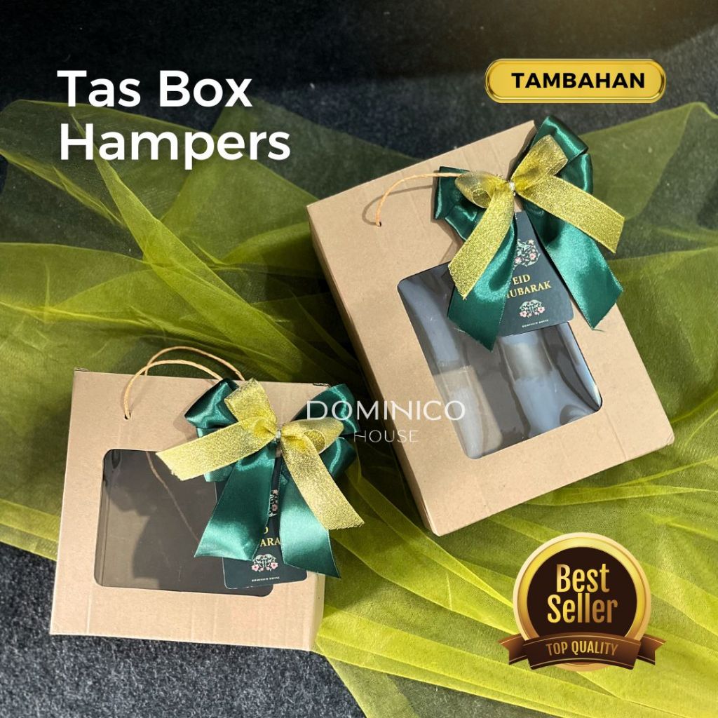 TAMBAHAN TAS JINJING BOX MIKA DUS HAMPERS LEBARAN TAS TALI SOUVENIR PACKAGING BINGKISAN KUE LEBARAN