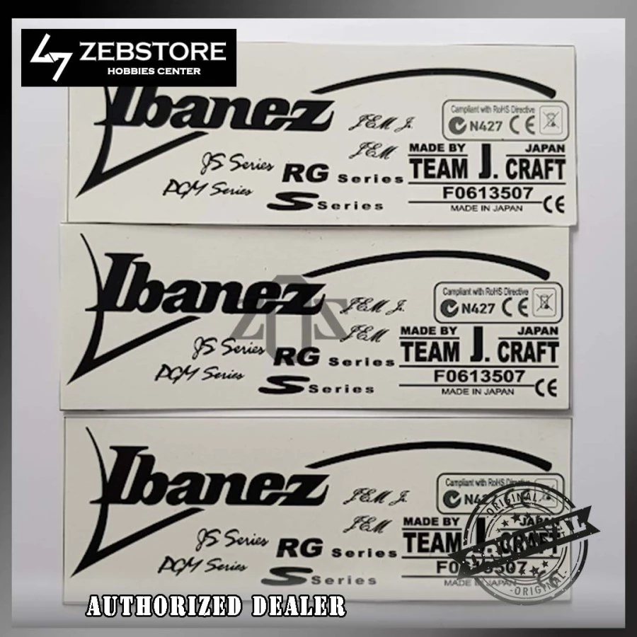 Stiker Sticker Decal Gitar Headstock Ibanez New Series