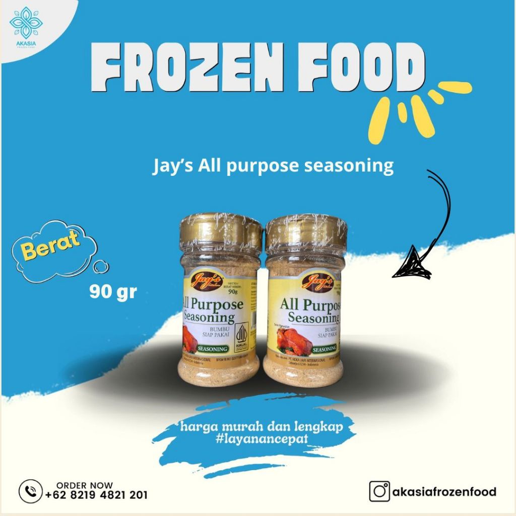 

Jay's All Purpose Seasoning 90 gr ( Bumbu Siap Pakai )