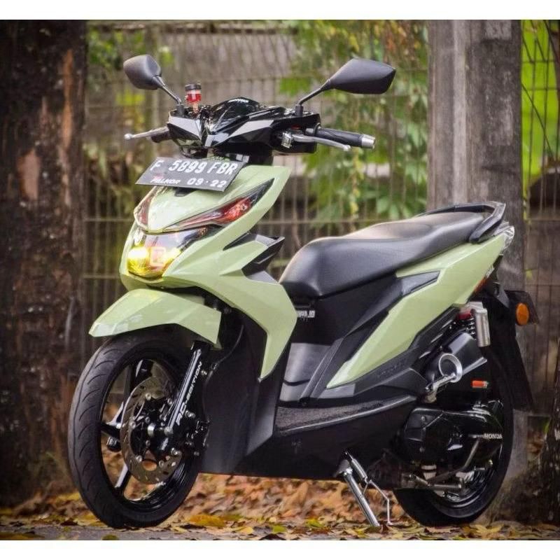 spion kaca spion variasi model PCX hitam polos pnp Honda beat esp new beat karbu dll