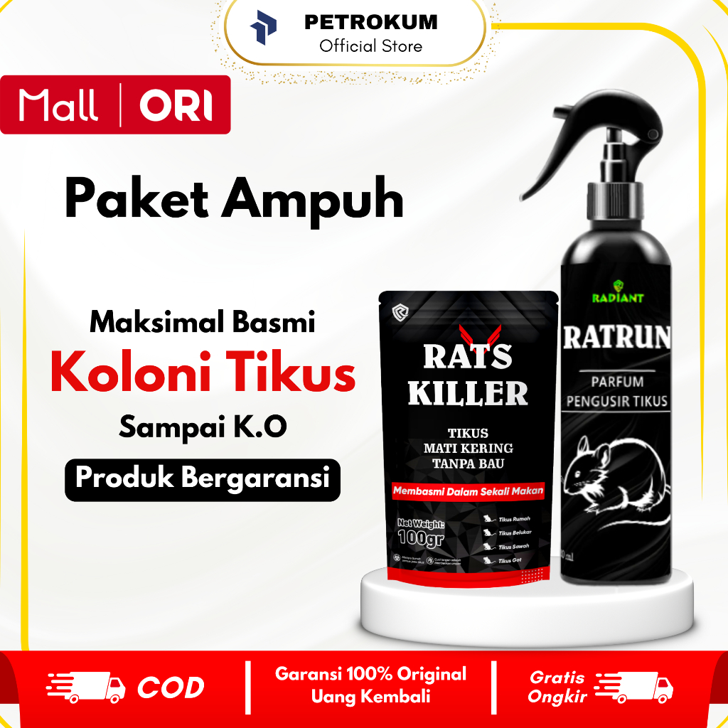 RatKiller Rat Killer Racun Tikus Mati Kering Tanpa Bau / Umpan Pembasmi Tikus