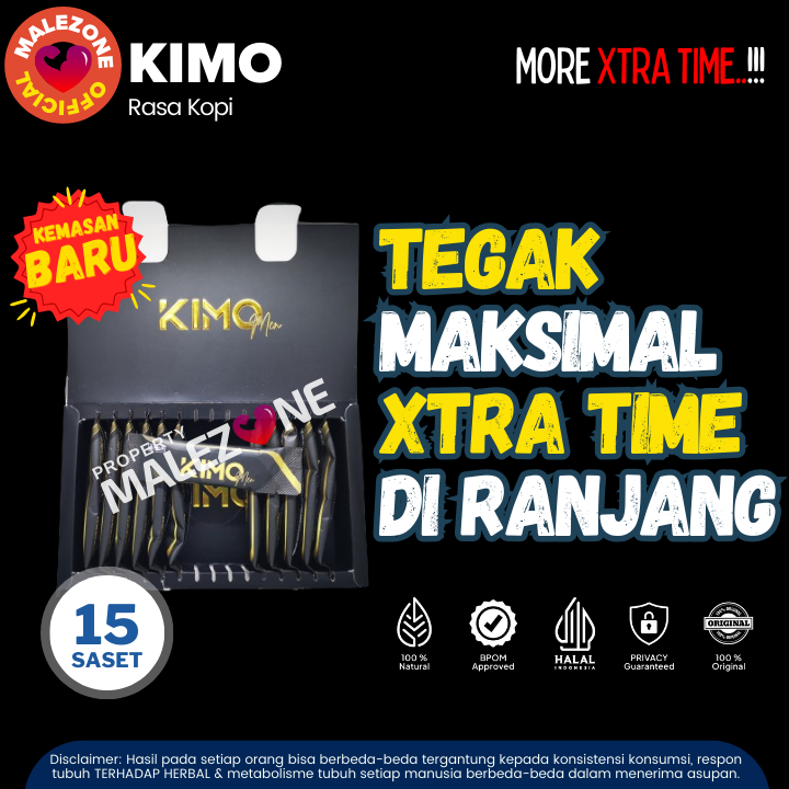 Obat Herbal Kuat Pria Tahan Lama Kimo Penambah Stamina Kesehatan Pria Dewasa
