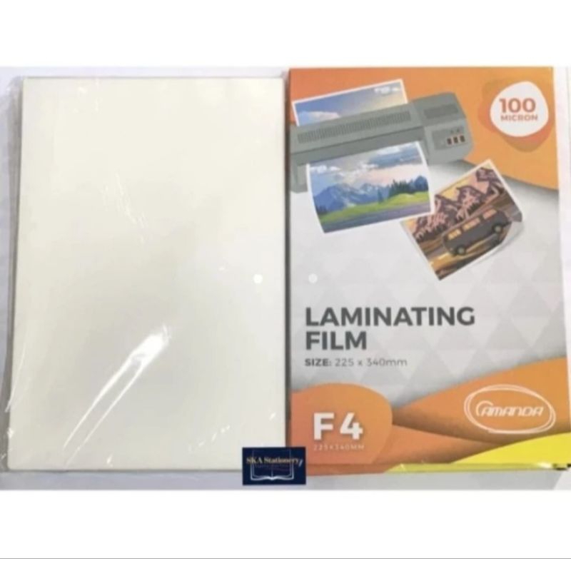 

Amanda Laminating Film uk A4 Folio 100 micron - Pak.