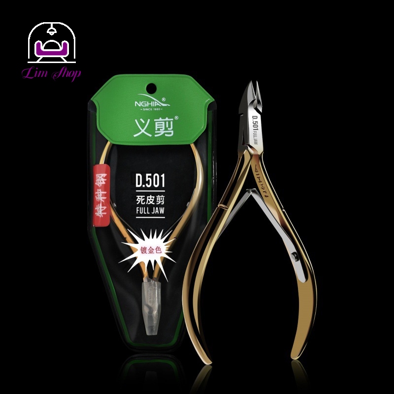 Cuticle Nipper D501 Full Jaw Stainless Steel Kutikula pembersih Gunting Kuku Original