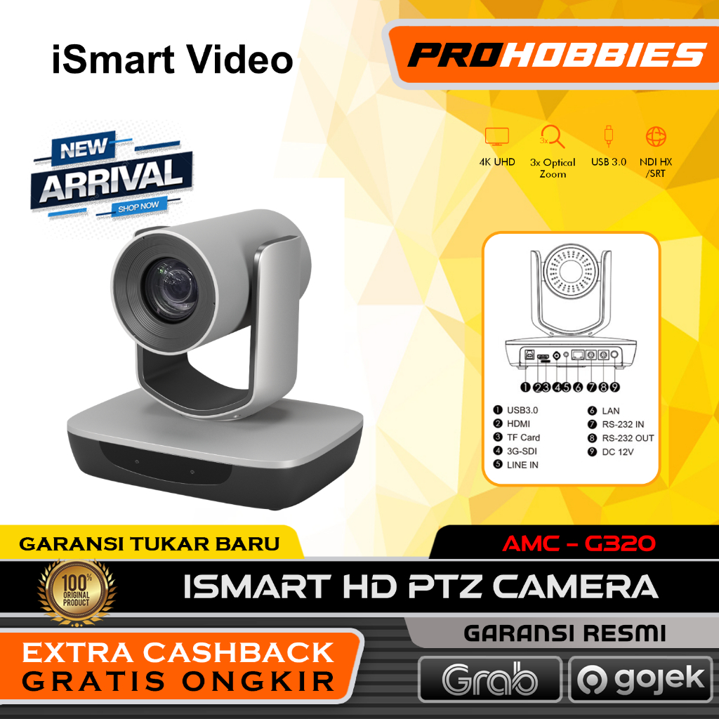 iSmart HD 1080 PTZ Camera AMC G320 iSmart HD PTZ