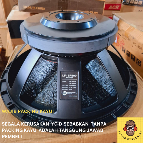 [ PACKING KAYU ] SPEAKER RCF 18 INCH LF18P500 / LF18 P500 SPIKER KOMPONEN 18 IN WOFFER COIL 5 IN