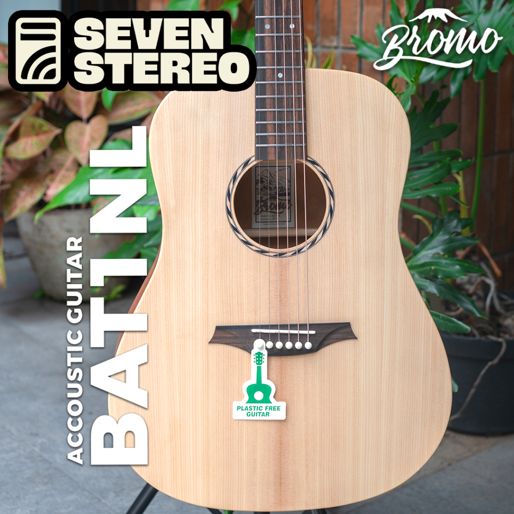 Bromo BAT1NL Left Hand Guitar Original With Bag Gitar Akustik