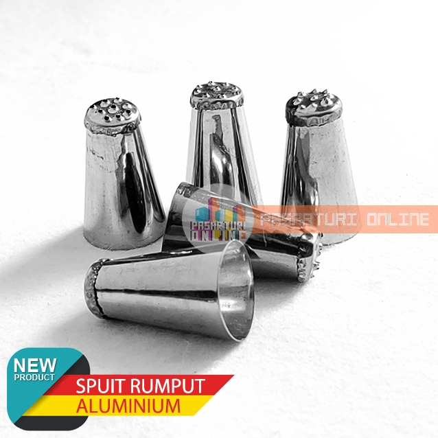 (5PCS) SPET RUMPUT / Spuit Stainless Sambungan / Spuit Lokal Dekorasi Kue