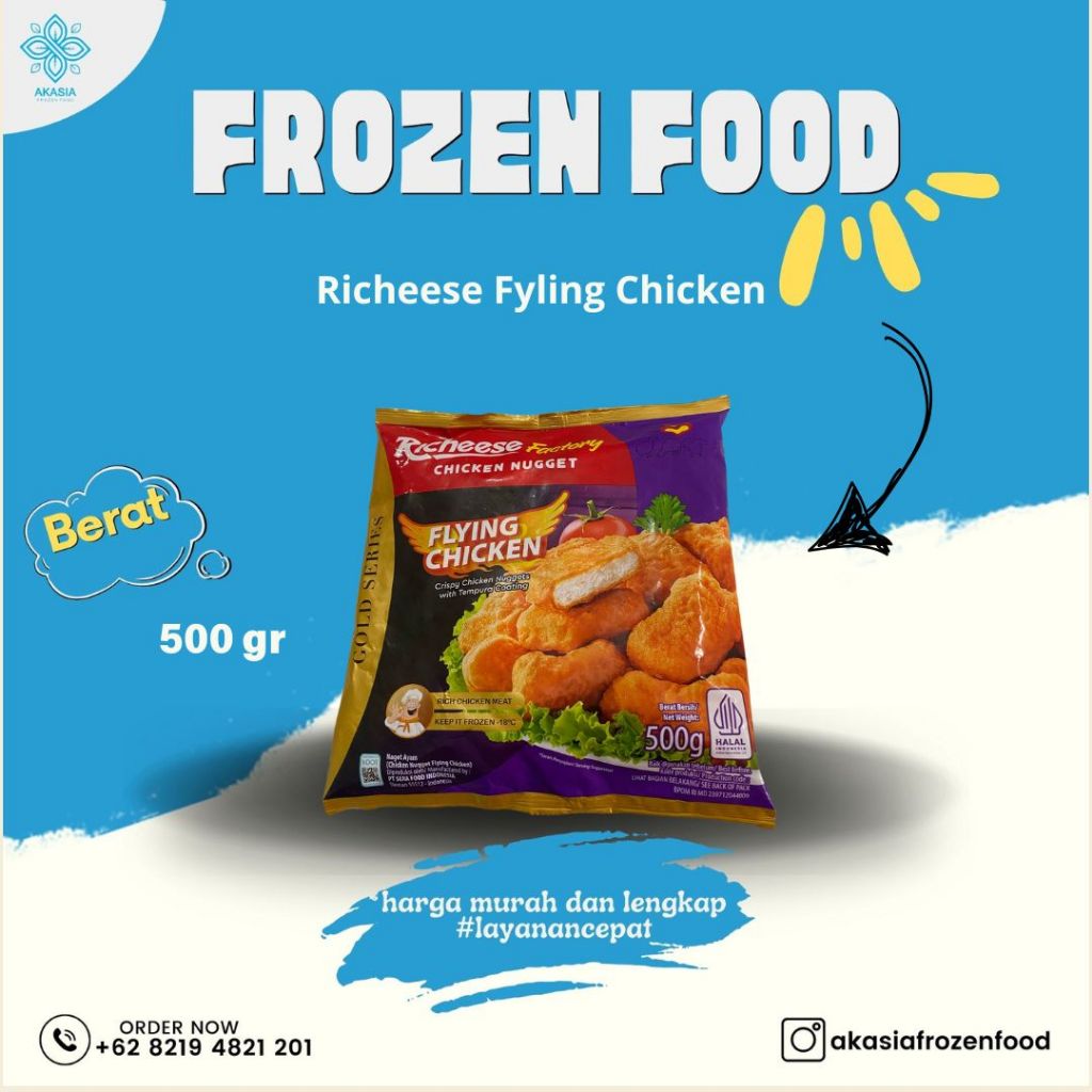 

Richeese Flying Chicken 500gr