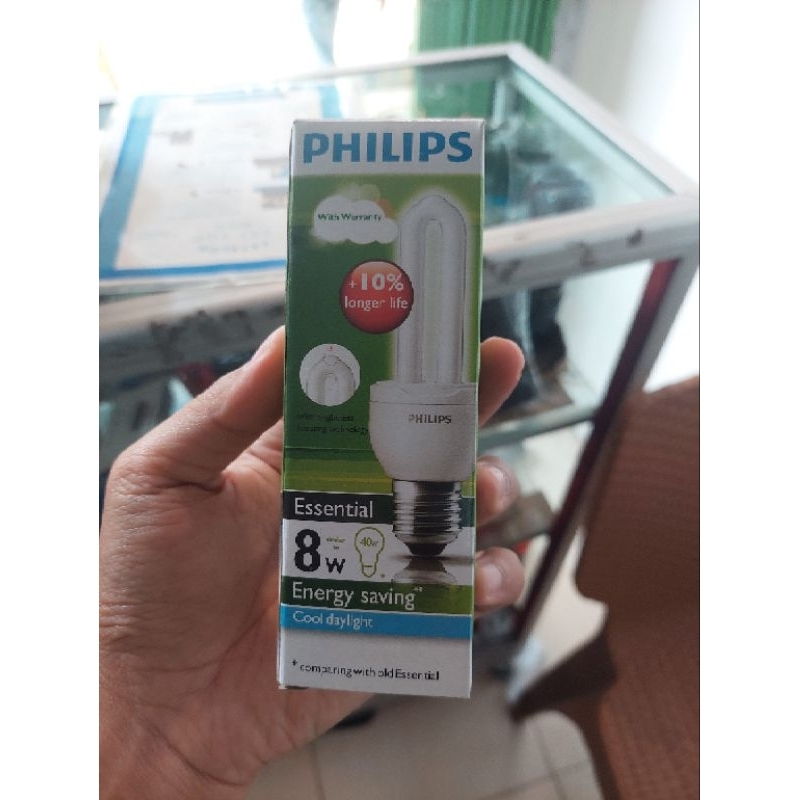 Bohlam Lilin Philips 18 Watt Jari Garansi Lampu Cahaya Putih 18W 18 W