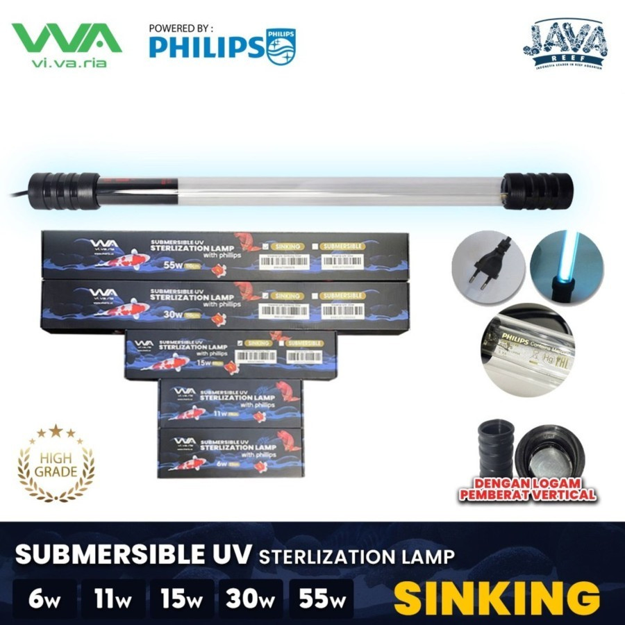 VIVARIA UVC WITH PHILIPS 30W 110CM LAMPU UV KOLAM AQUARIUM