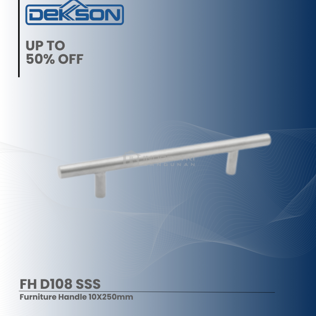 Handle Laci Lemari Dekkson FH D108 10X250mm SSS / Handle Laci