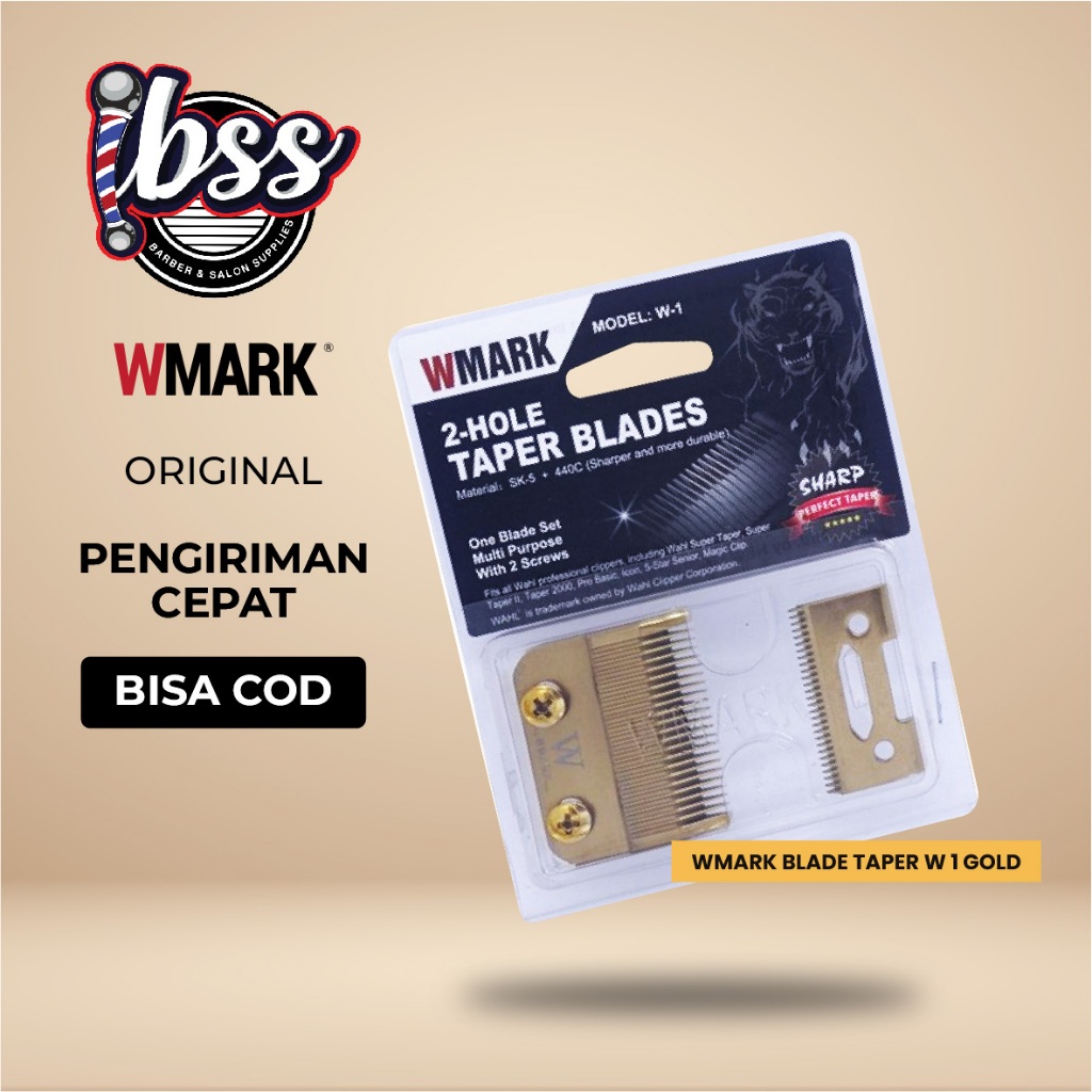 WMARK W 1 TAPER BLADE SET / MATA PISAU WMARK / BLADE CLIPPER / WMARK ORIGINAL / IBSS /
